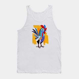 Colorful Whimsical Rooster Tank Top